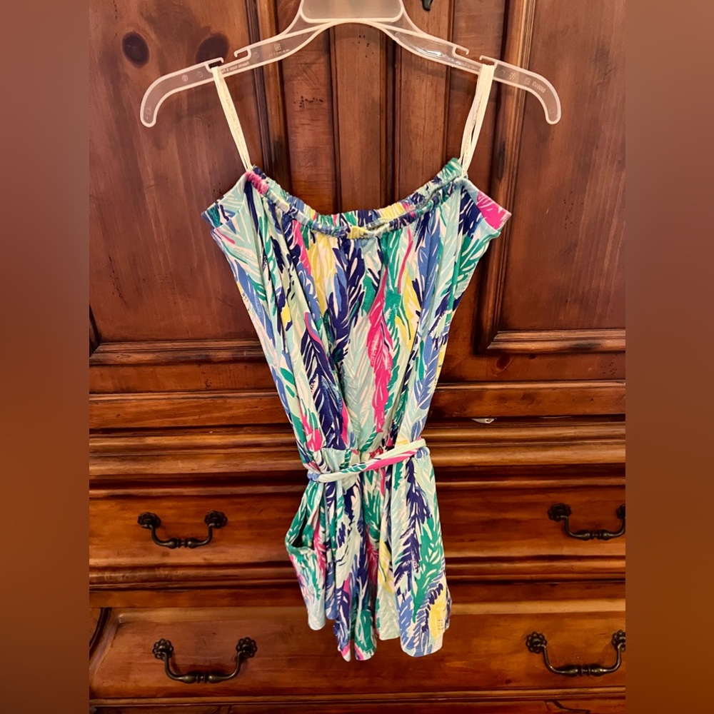 Lilly Pulitzer Romper with Belt and Pockets